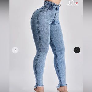 Sol beauty and care Jeans Push Up Jeans Size: 4/12 SJ-032 - JASPER BLUE